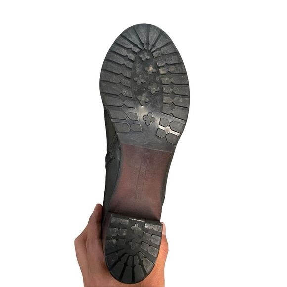 MANAS Urban Nero Black Leather Zipper Booties Size 40 Eu 9 US NWOT - Picture 5 of 7